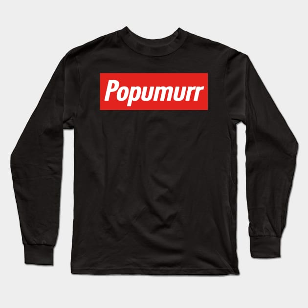 popumurr box logo spoof Long Sleeve T-Shirt by teamalphari